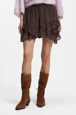 Printed skort with layered design