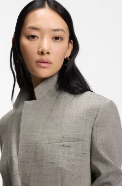 Regular-fit blazer in a wool blend
