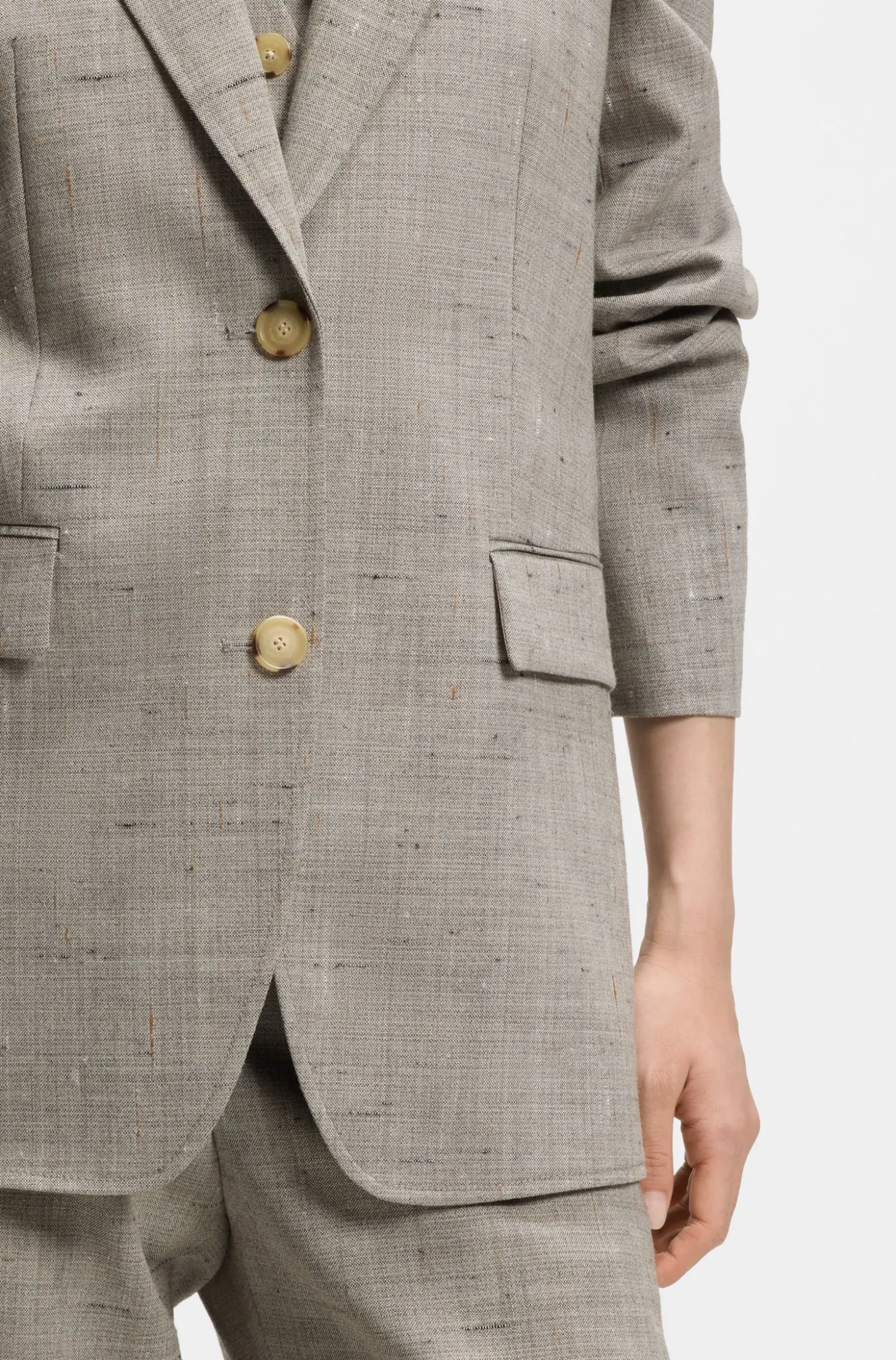 Regular-fit blazer in a wool blend