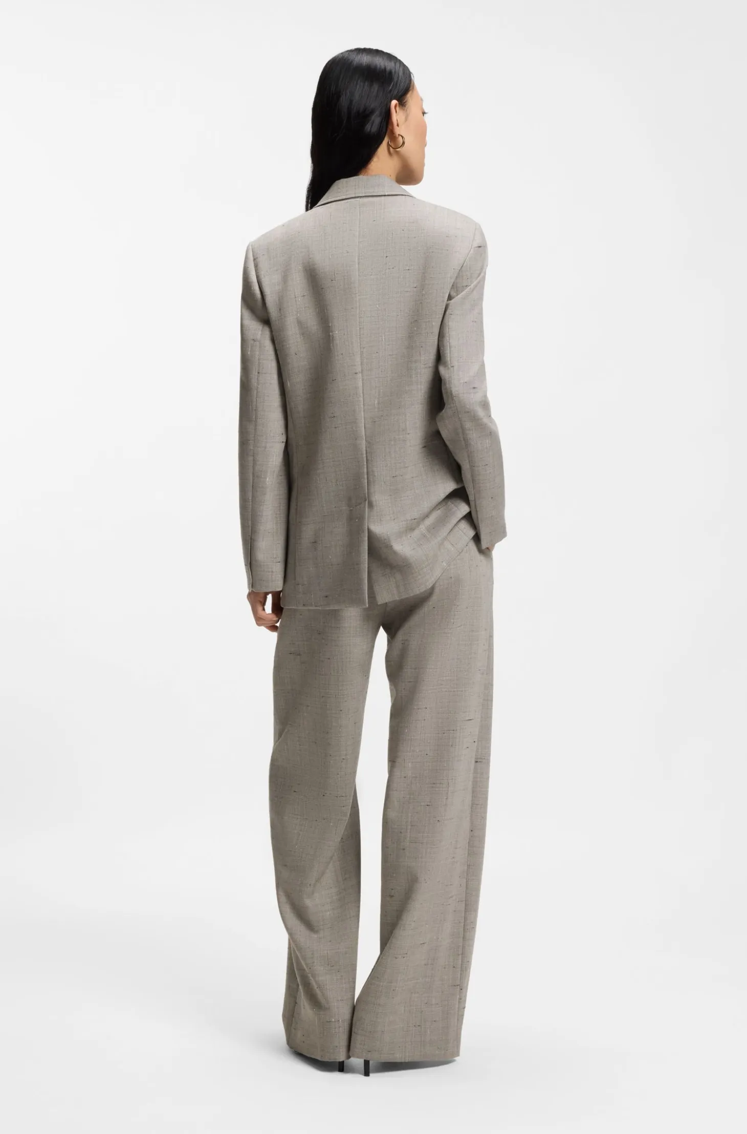 Regular-fit blazer in a wool blend