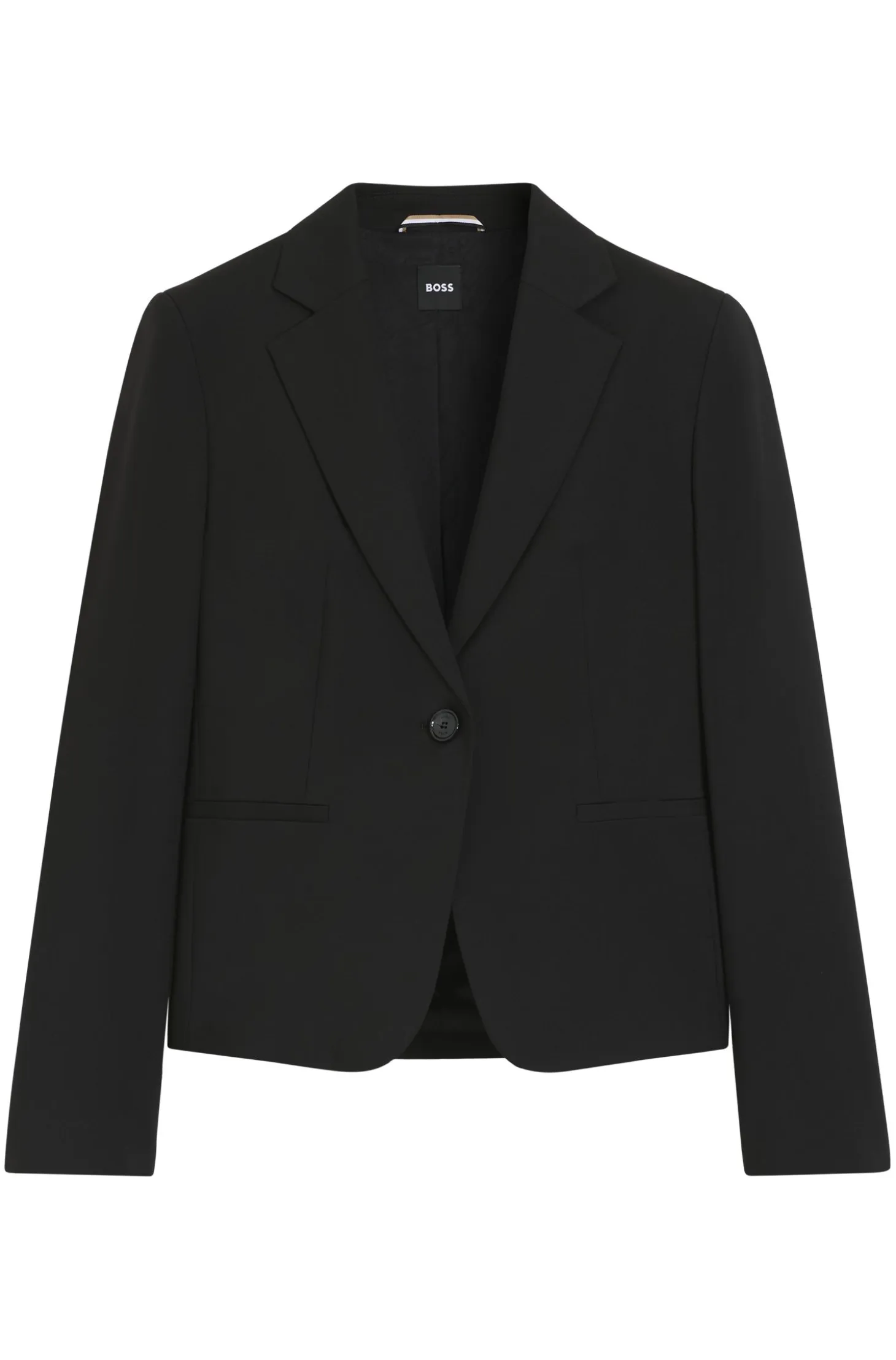 Regular-fit blazer in Italian-made virgin wool