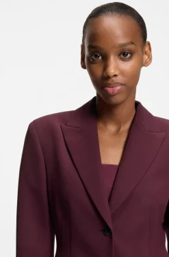 Regular-fit blazer in stretch material