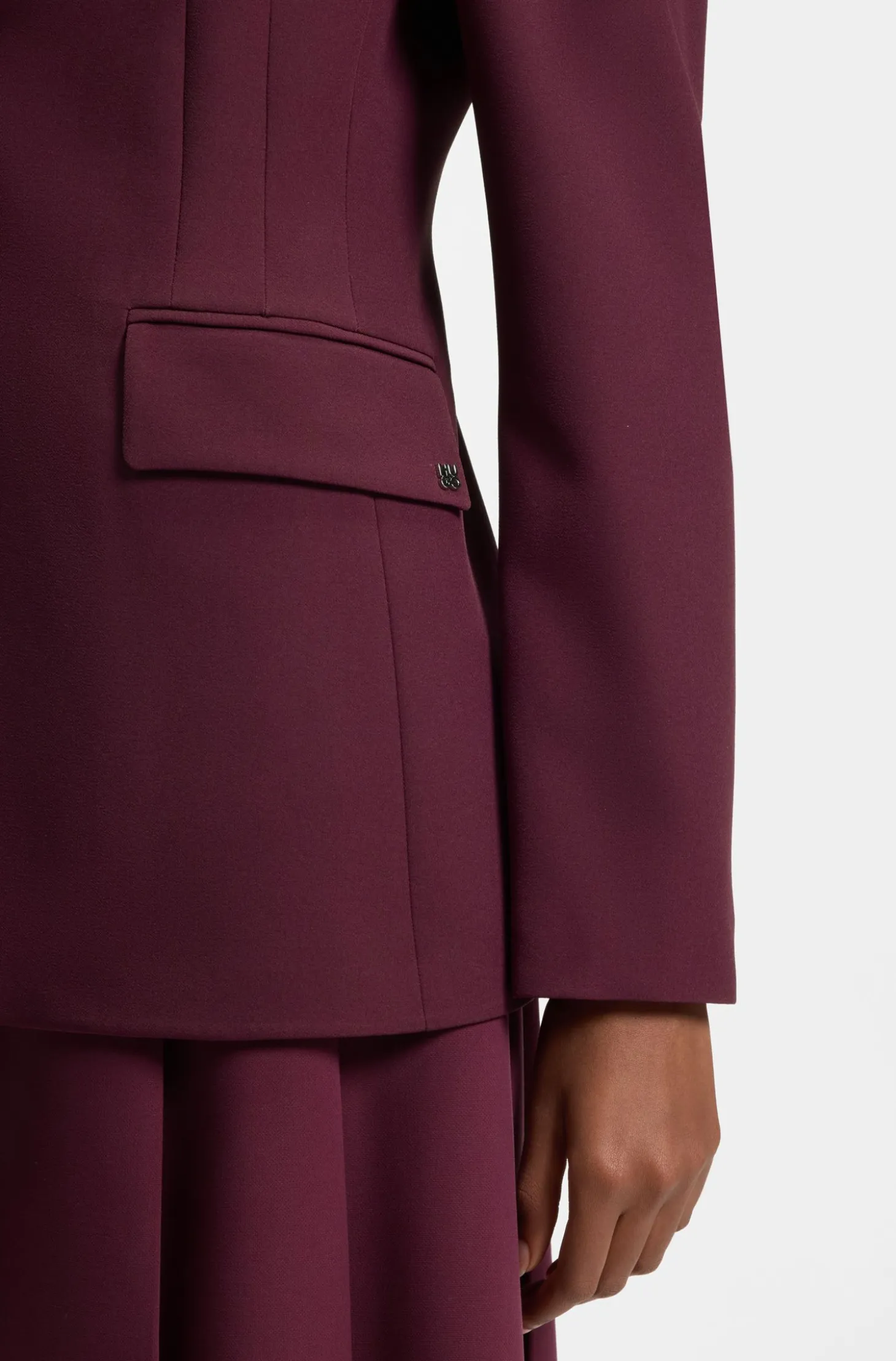 Regular-fit blazer in stretch material