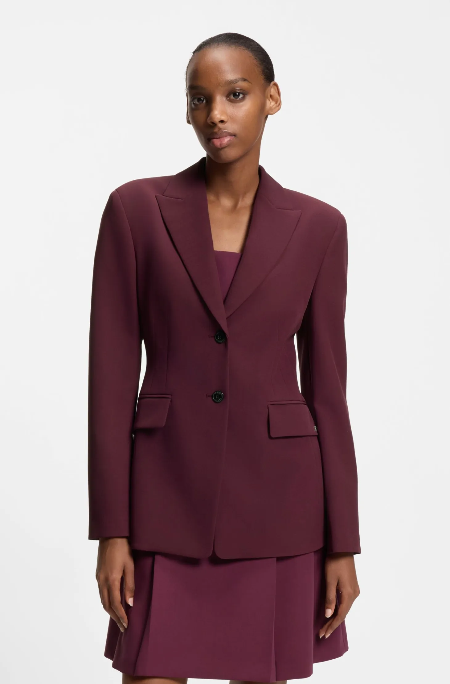 Regular-fit blazer in stretch material
