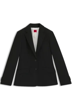 Regular-fit blazer in stretch twill