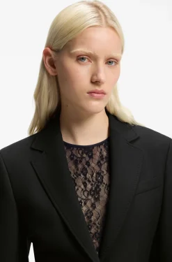 Regular-fit blazer in stretch twill