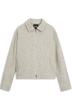 Regular-fit blazer in two-tone tweed