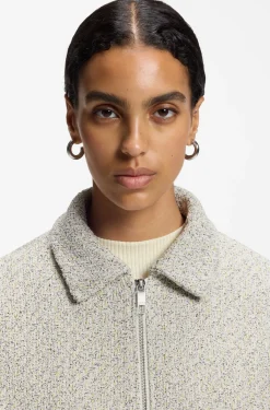 Regular-fit blazer in two-tone tweed
