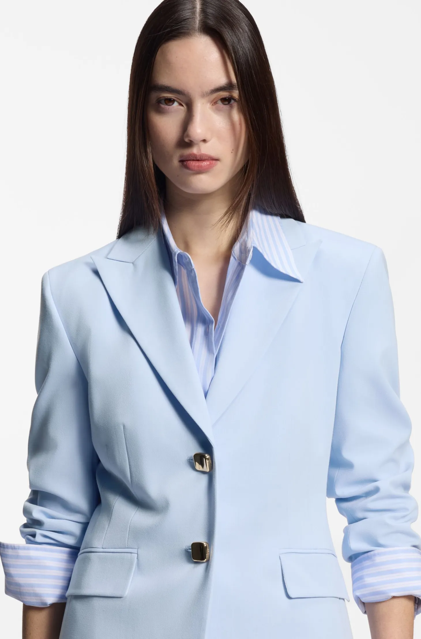 Regular-fit blazer with gold-tone buttons