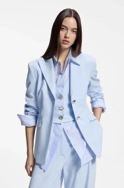 Regular-fit blazer with gold-tone buttons