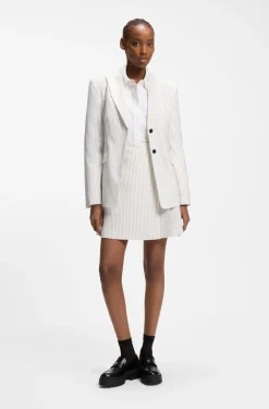 Regular-fit blazer with pinstripe
