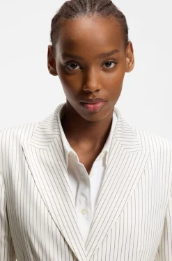 Regular-fit blazer with pinstripe