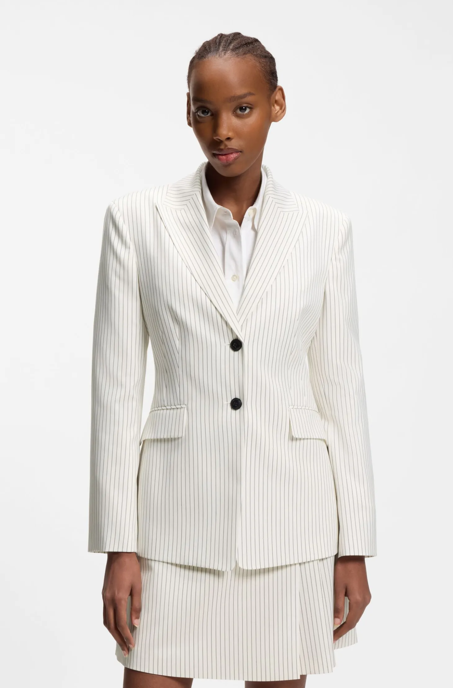 Regular-fit blazer with pinstripe