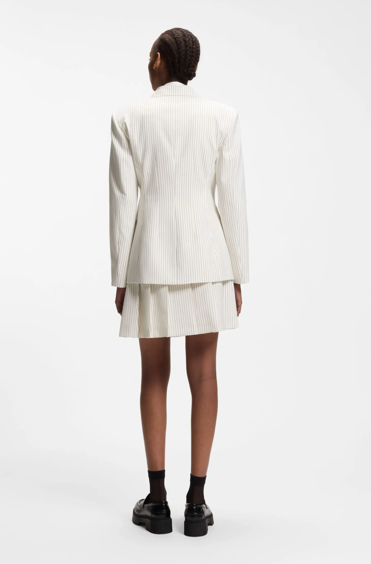 Regular-fit blazer with pinstripe