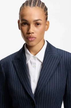 Regular-fit blazer with pinstripe