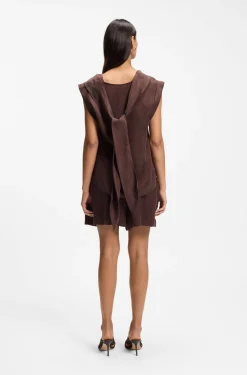 Regular-fit blouse with cowl neckline