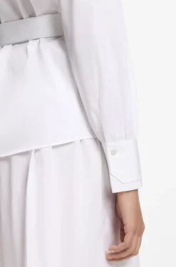 Regular-fit blouse with wrap front
