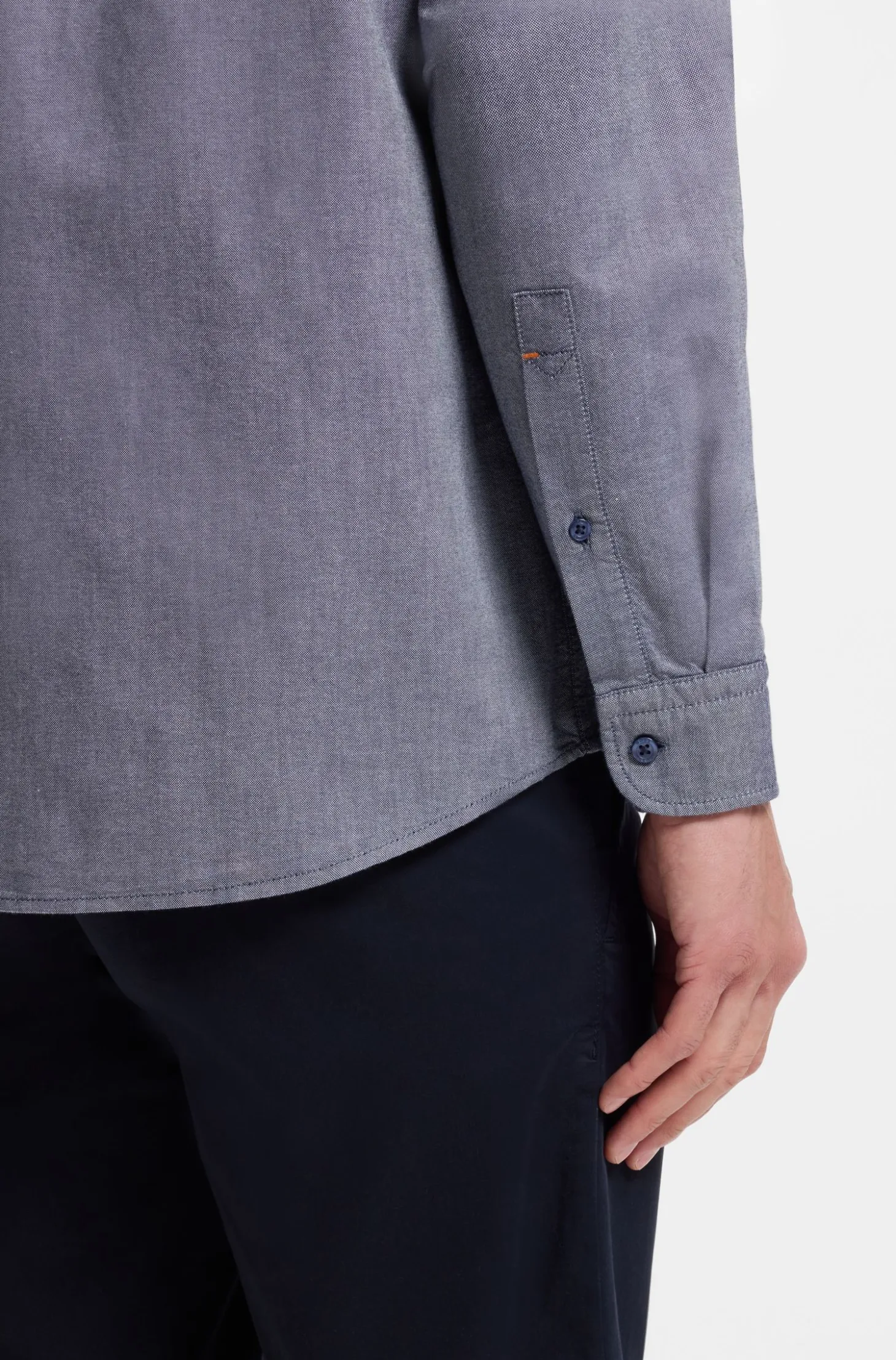 Regular-fit button-down shirt in Oxford cotton