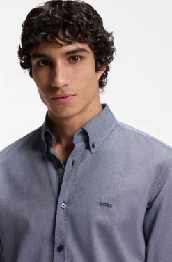 Regular-fit button-down shirt in Oxford cotton