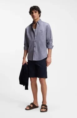 Regular-fit button-down shirt in Oxford cotton