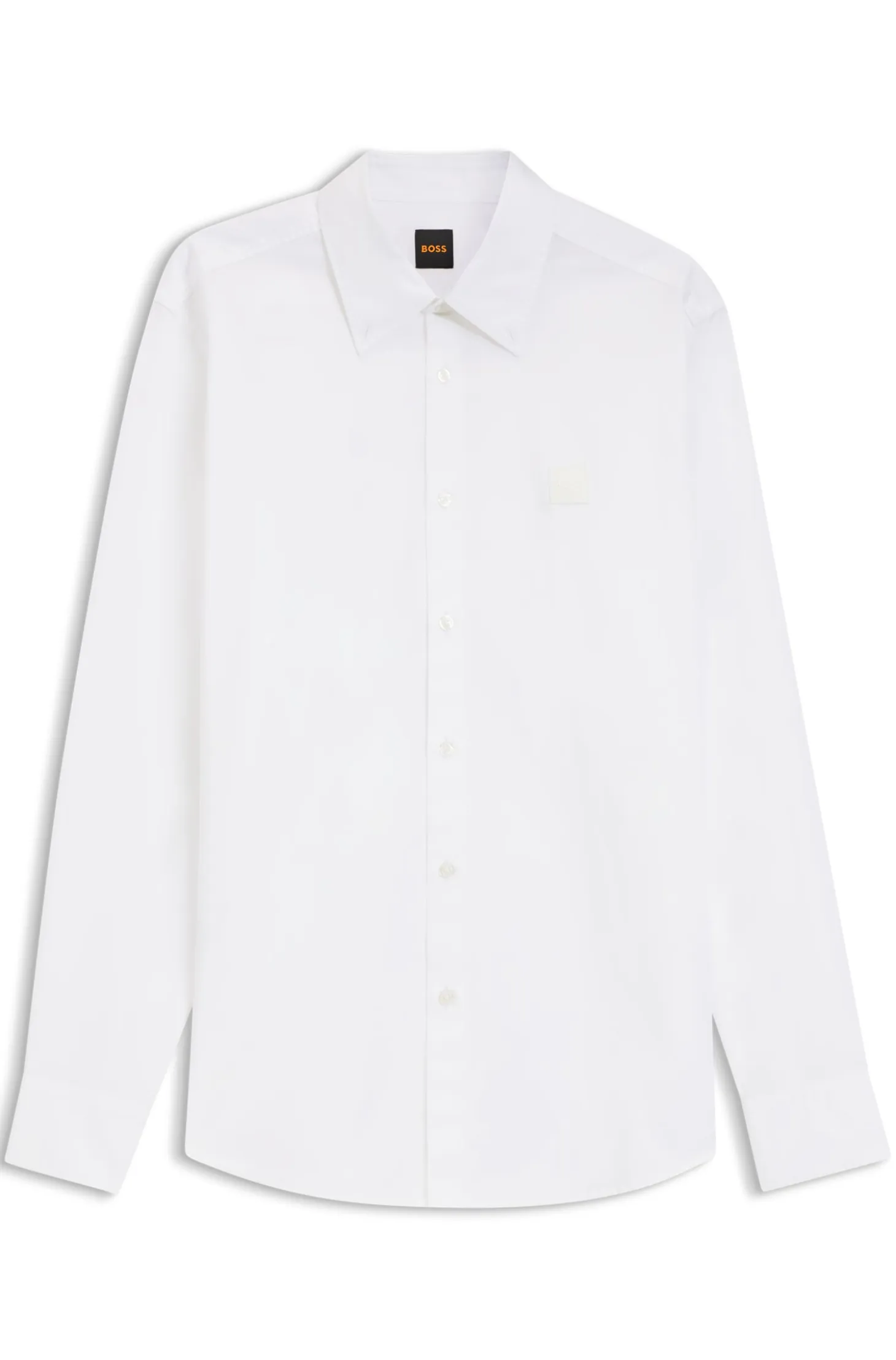 Regular-fit button-down shirt in cotton twill