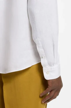Regular-fit button-down shirt in linen