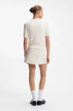 Regular-fit cardigan blended with virgin wool