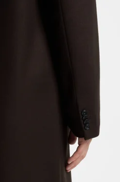Regular-fit coat in a virgin-wool blend