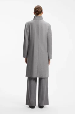 Regular-fit coat in a wool blend