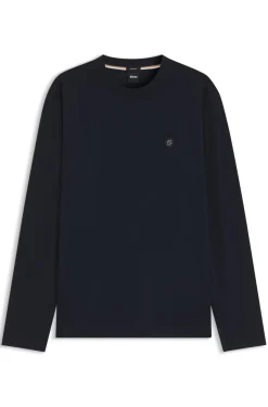 Regular-fit cotton T-shirt with subtle logo detail