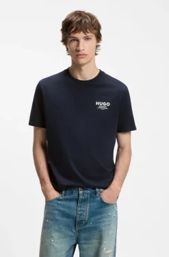 Regular-fit cotton T-shirt with logo print
