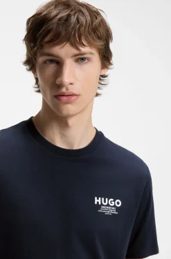 Regular-fit cotton T-shirt with logo print