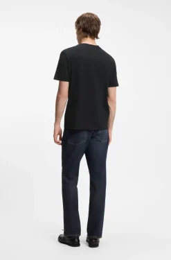 Regular-fit cotton T-shirt with logo print