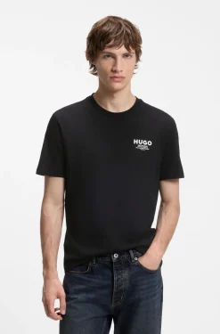 Regular-fit cotton T-shirt with logo print