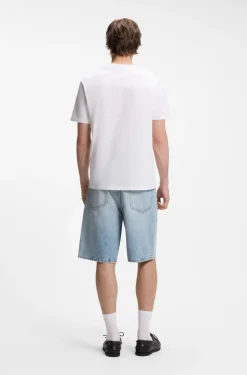 Regular-fit cotton T-shirt with logo print
