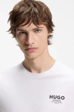 Regular-fit cotton T-shirt with logo print