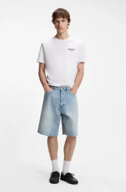 Regular-fit cotton T-shirt with logo print