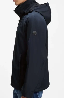 Regular-fit hooded jacket with water-repellent finish
