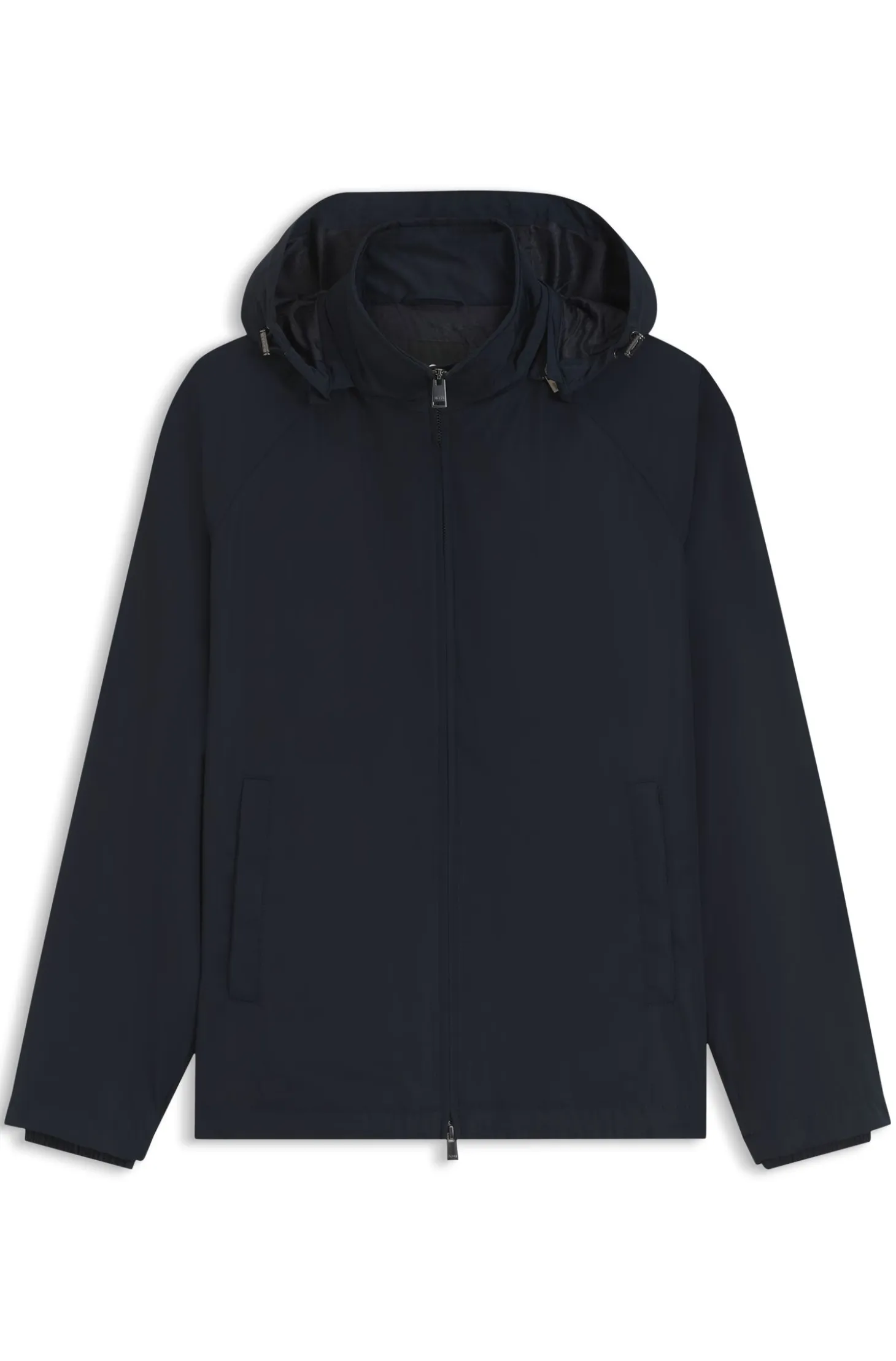 Regular-fit hooded jacket with water-repellent finish