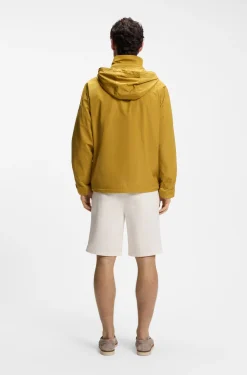 Regular-fit hooded jacket with water-repellent finish