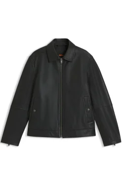 Regular-fit jacket in nappa leather