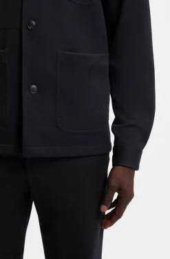 Regular-fit jacket in stretch jersey