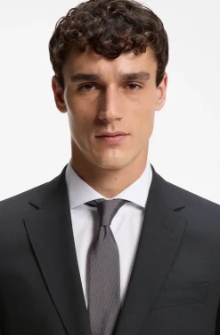 Regular-fit jacket in stretch wool