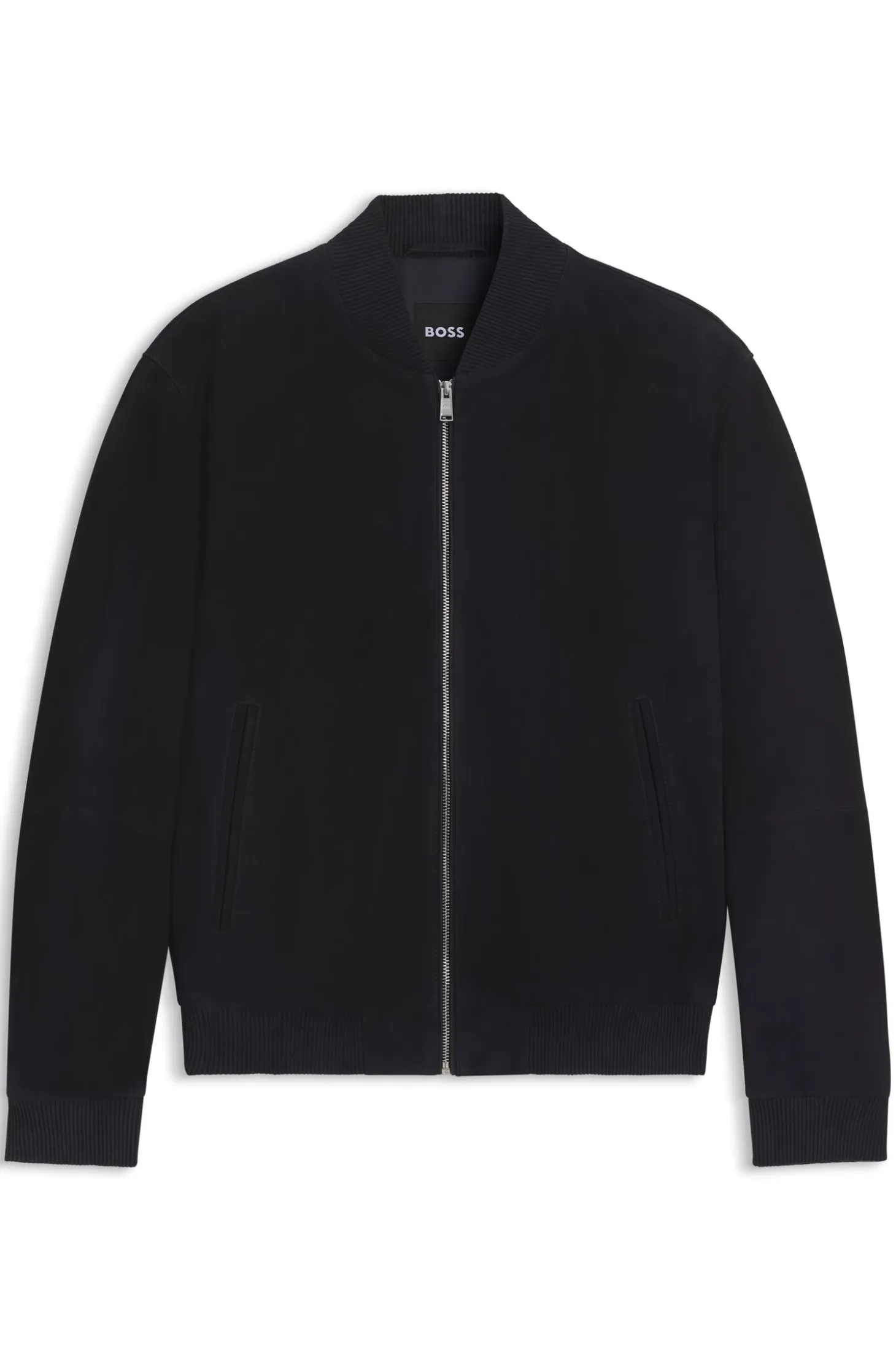 Regular-fit jacket in suede