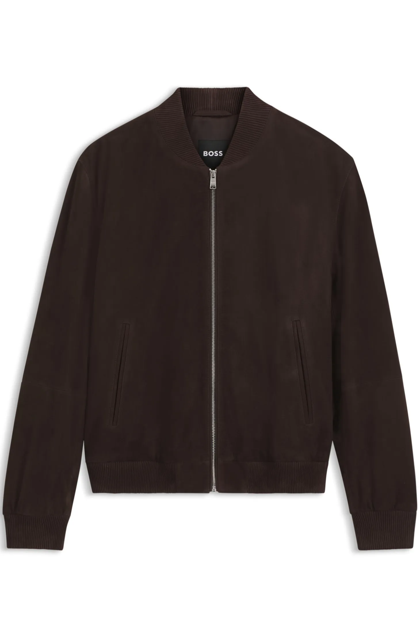 Regular-fit jacket in suede