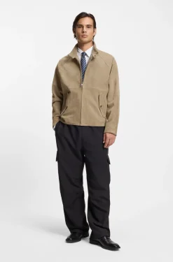 Regular-fit jacket in suede