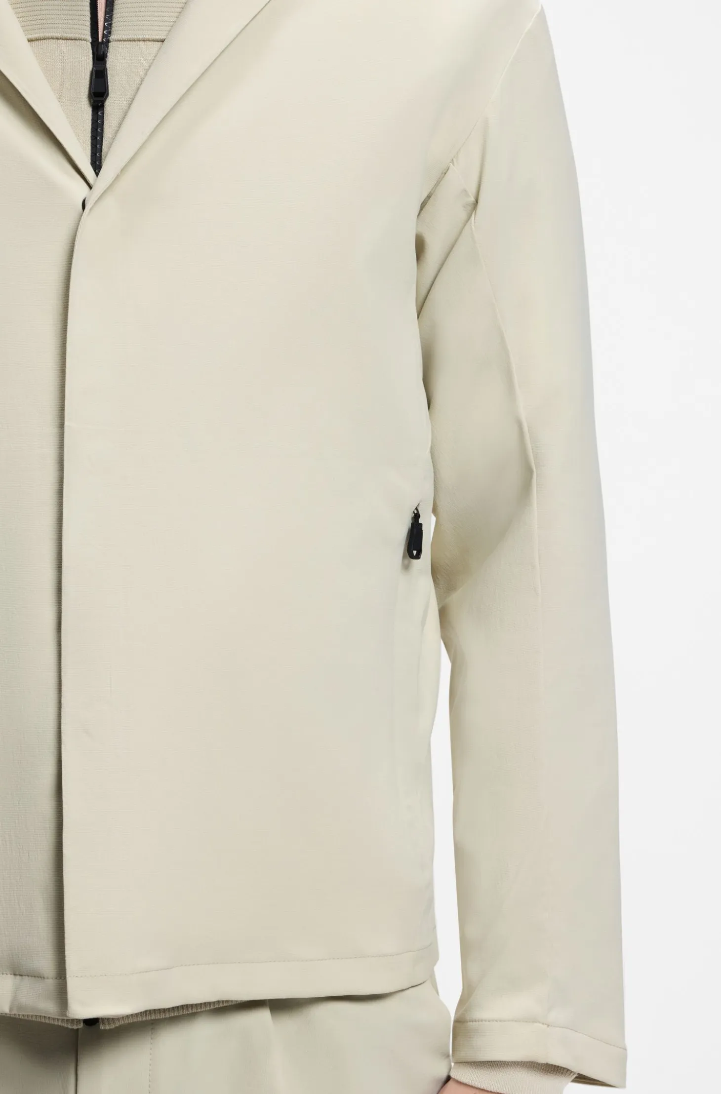 Regular-fit jacket in water-repellent stretch fabric