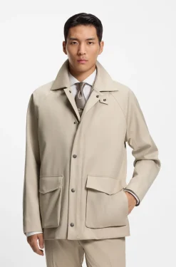 Regular-fit jacket with inner vest
