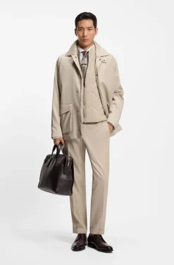 Regular-fit jacket with inner vest