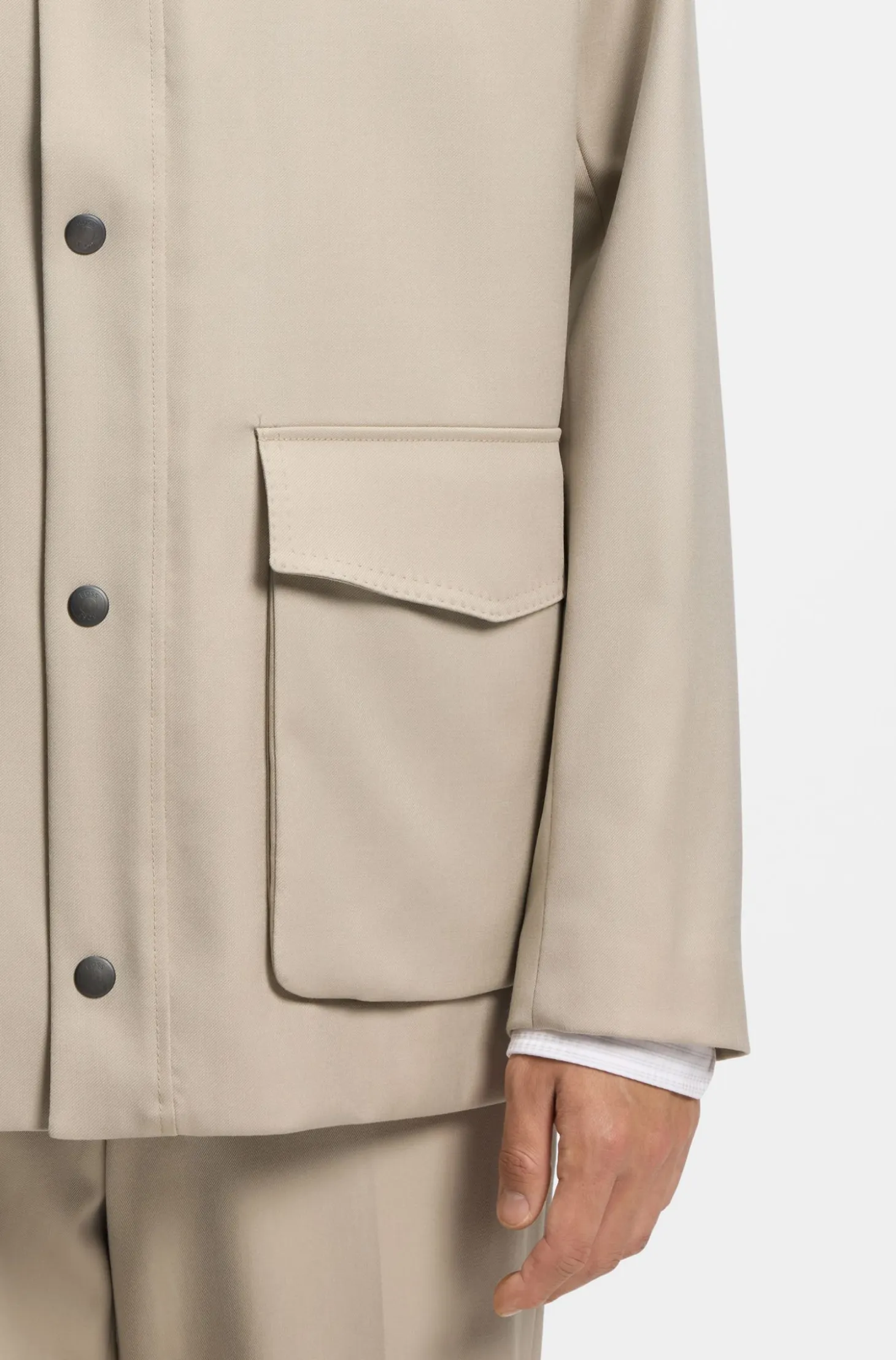 Regular-fit jacket with inner vest